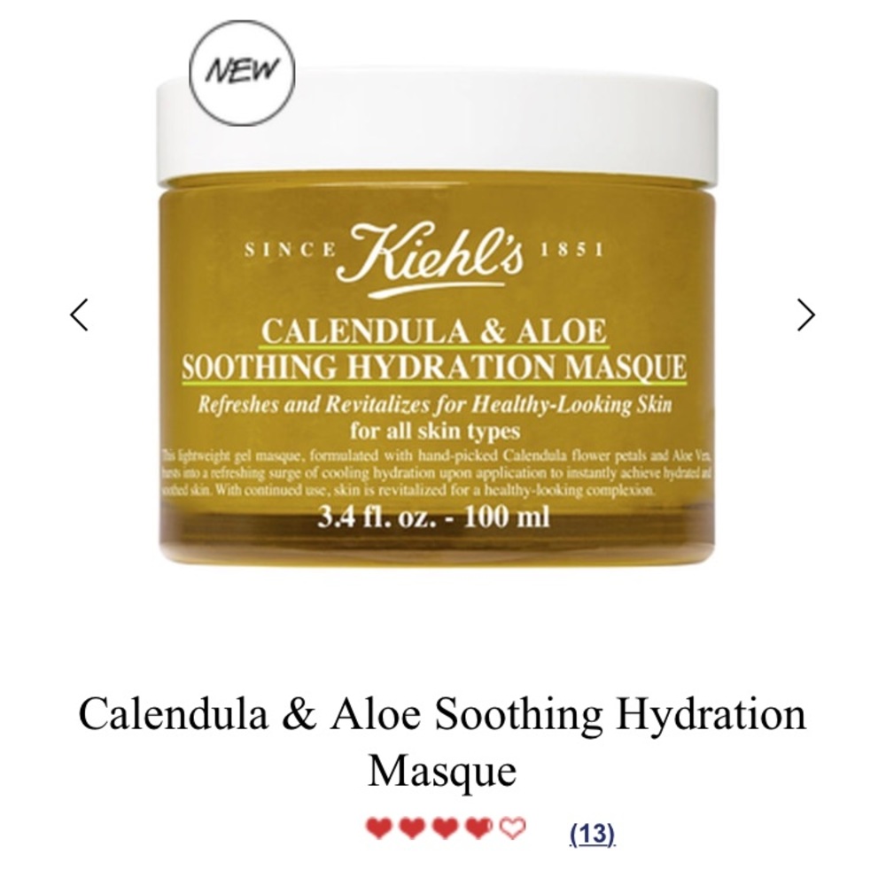 Kiehls Calendula and Aloe Vera Masque sz 3.4